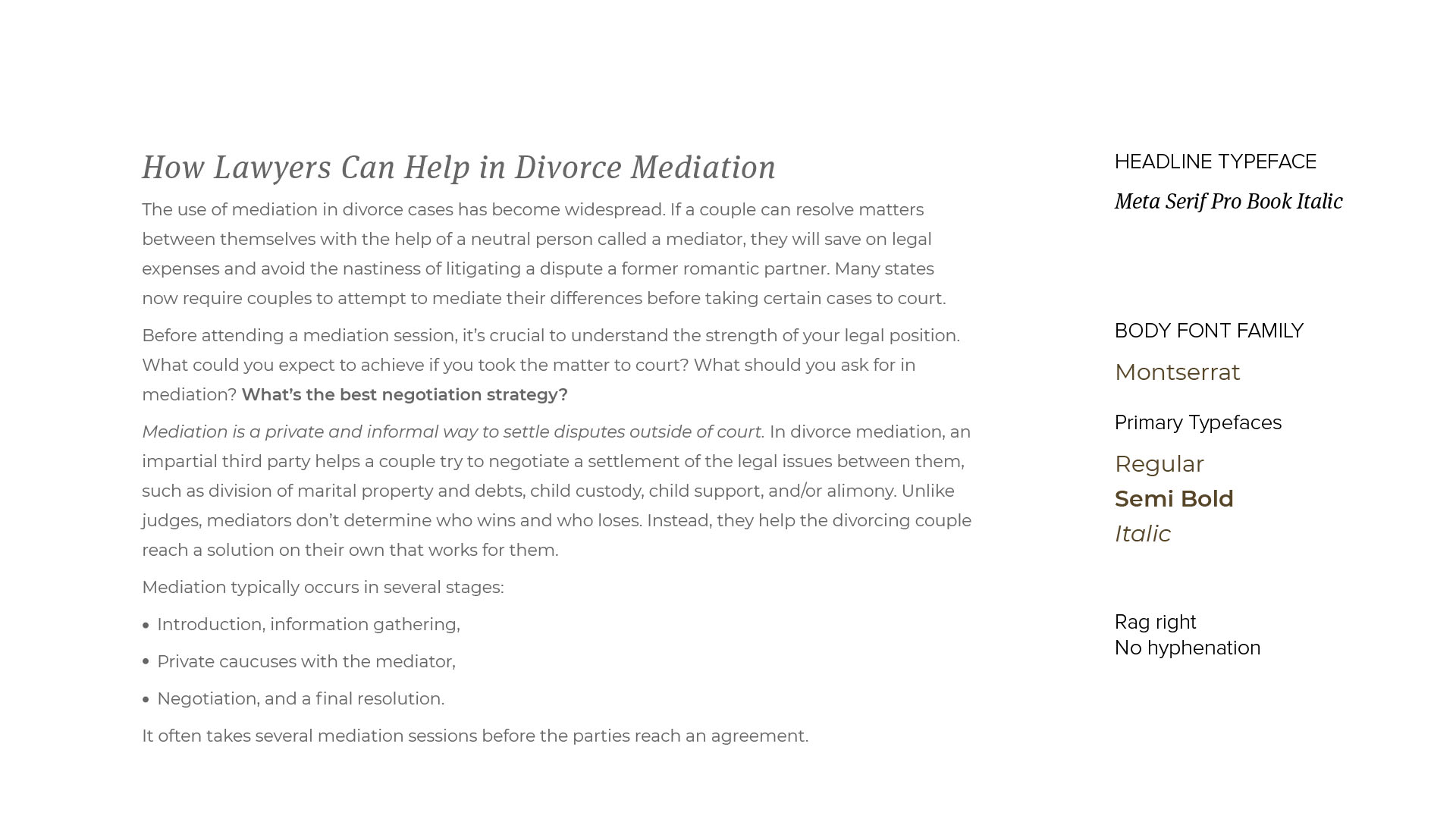 HARHOLDT MEDIATION AND LAW